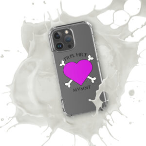Clear Case for iPhone® with PRPL HRT Logo