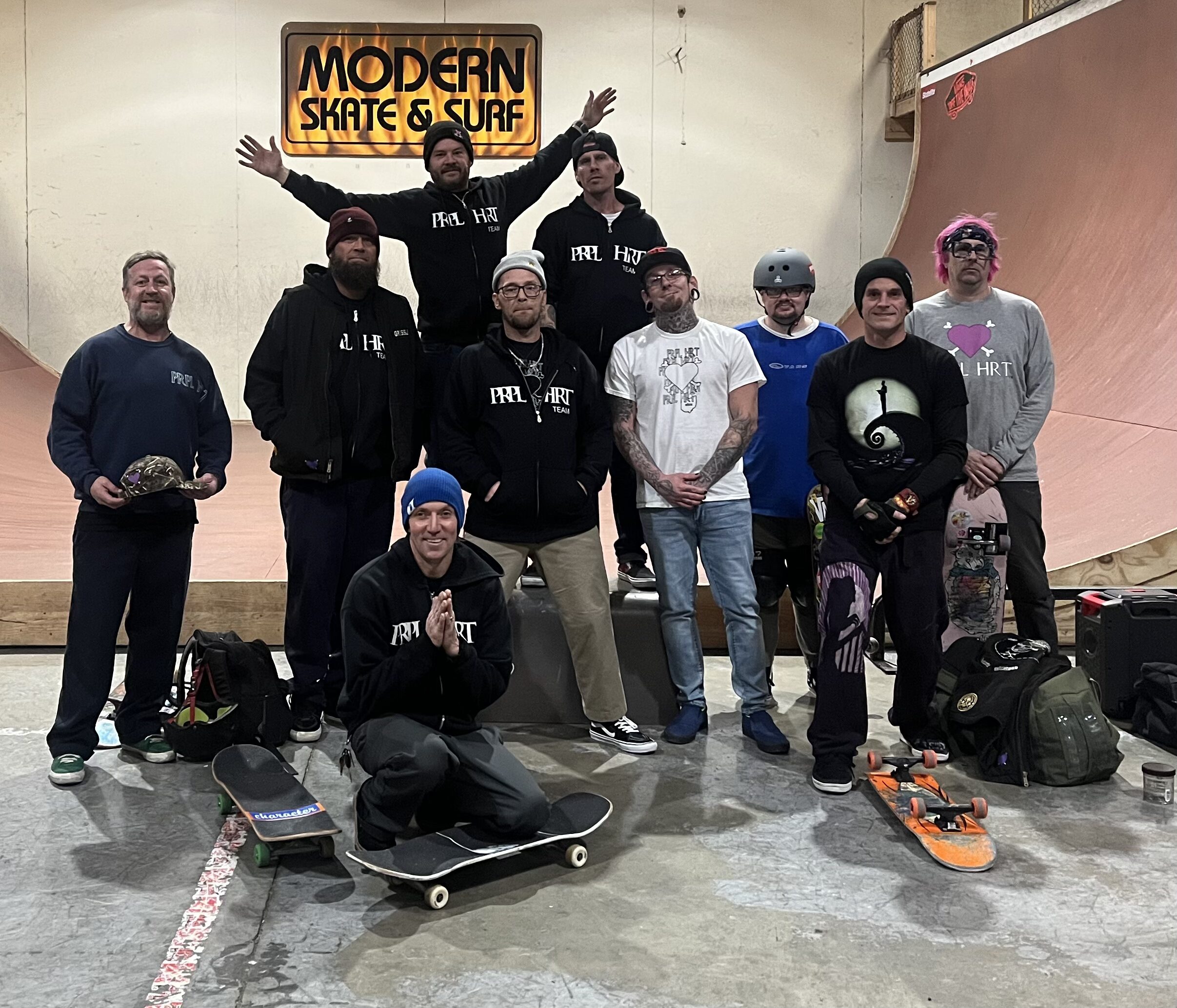 Image of several PRPL HRT team members at Modern Skate.