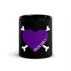 PRPL HRT Black Glossy Mug