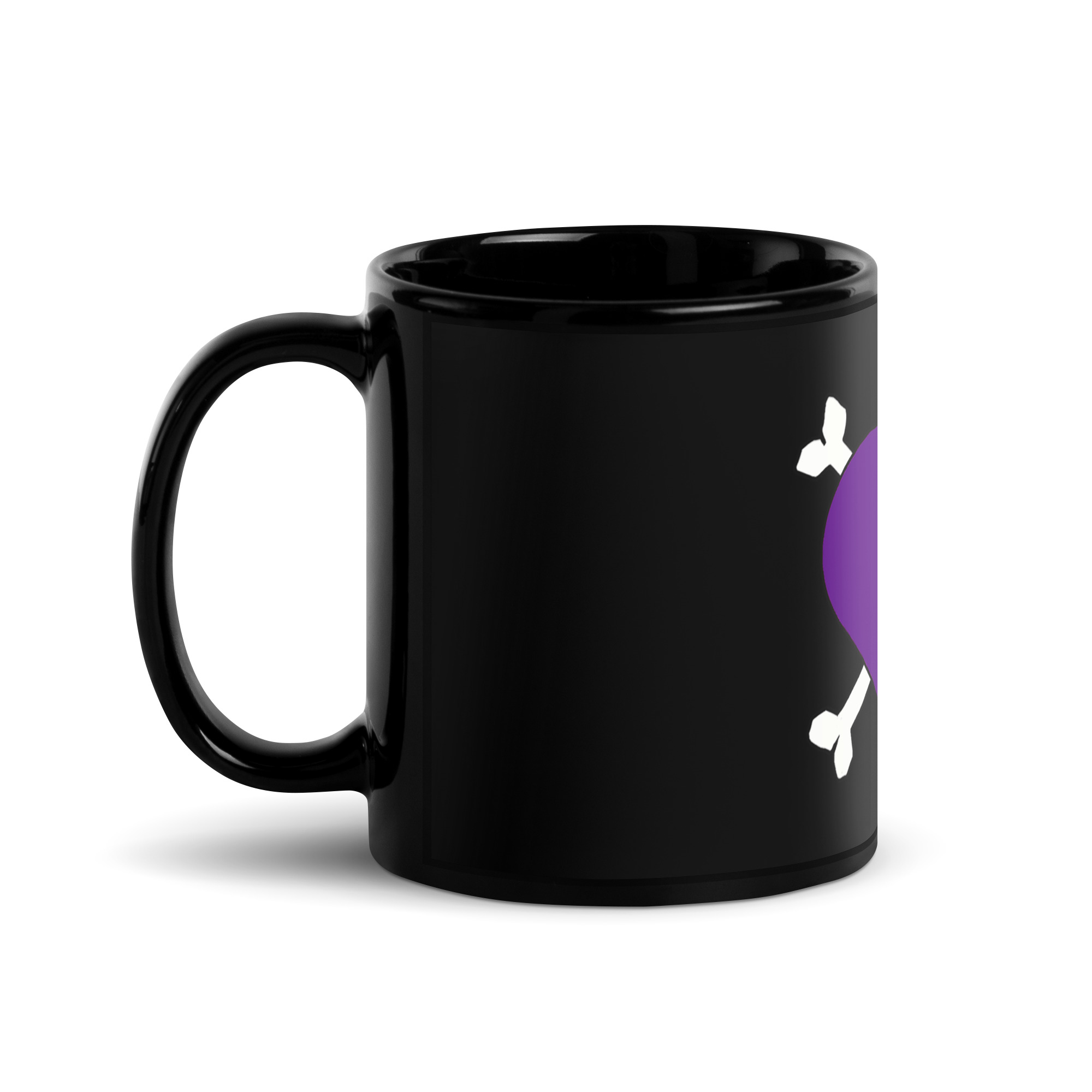 PRPL HRT Black Glossy Mug - Image 2