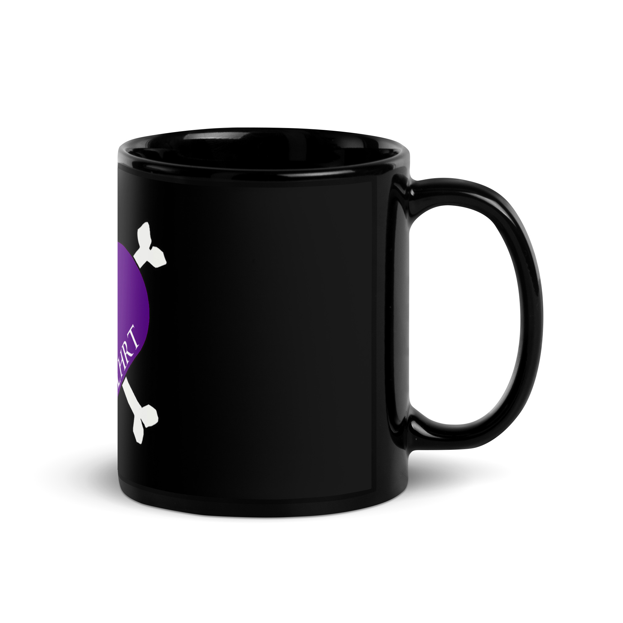PRPL HRT Black Glossy Mug - Image 3