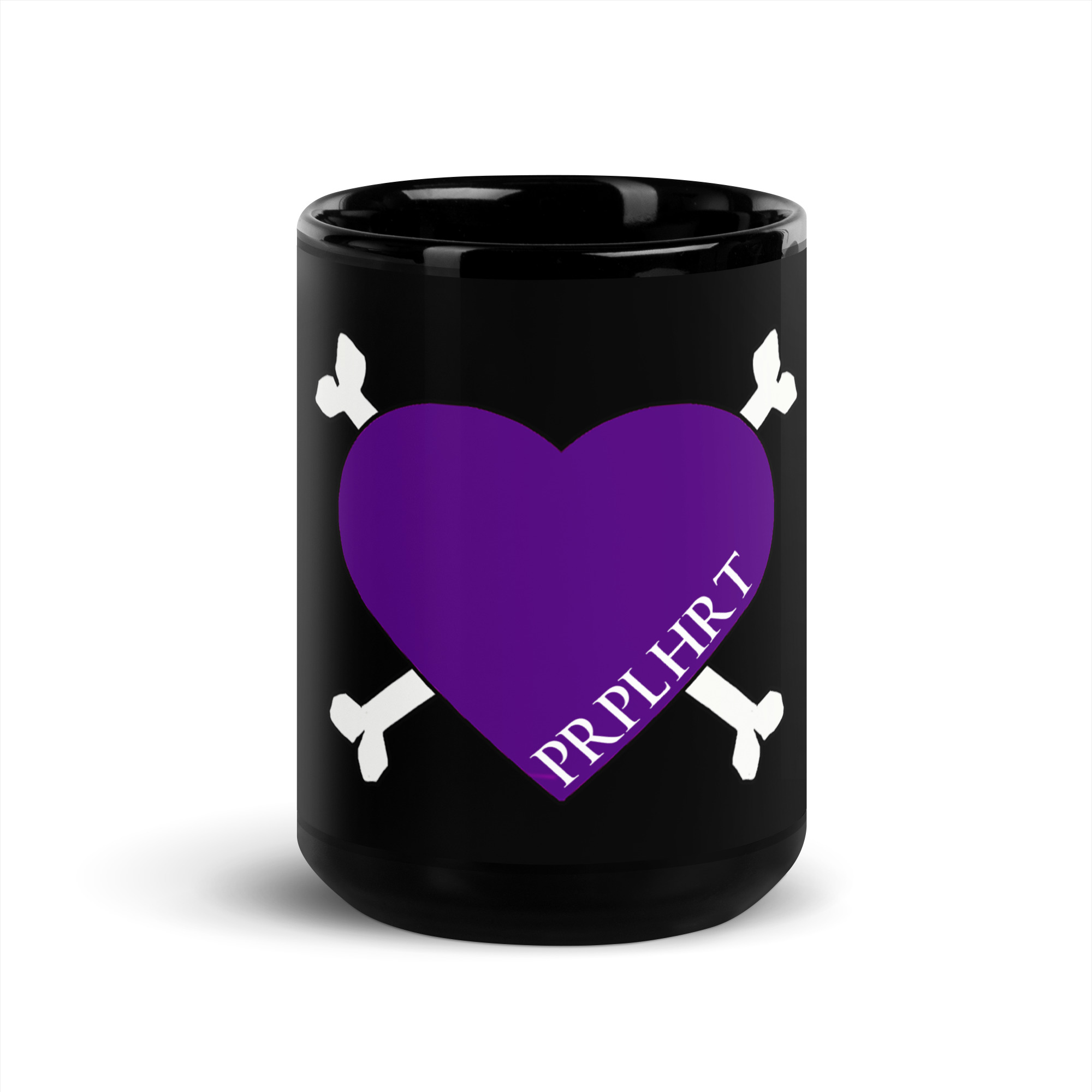 PRPL HRT Black Glossy Mug - Image 6