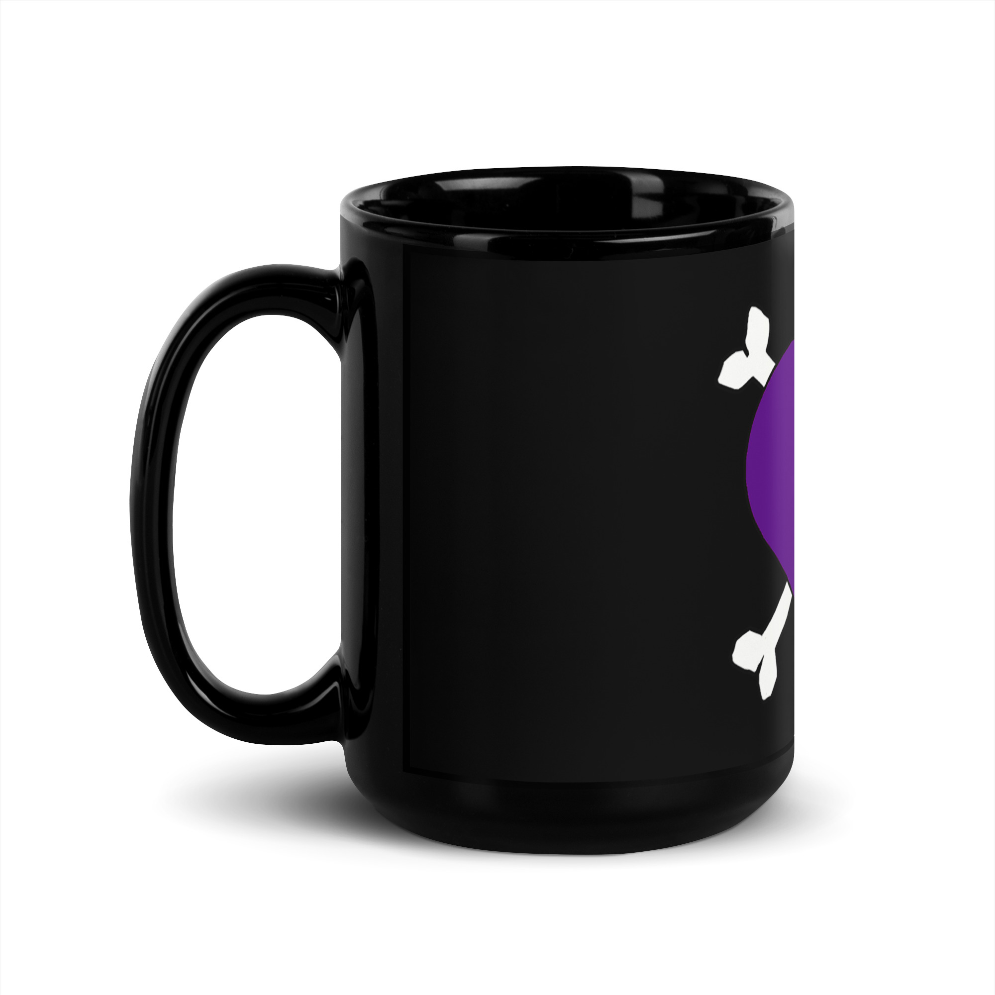 PRPL HRT Black Glossy Mug - Image 4