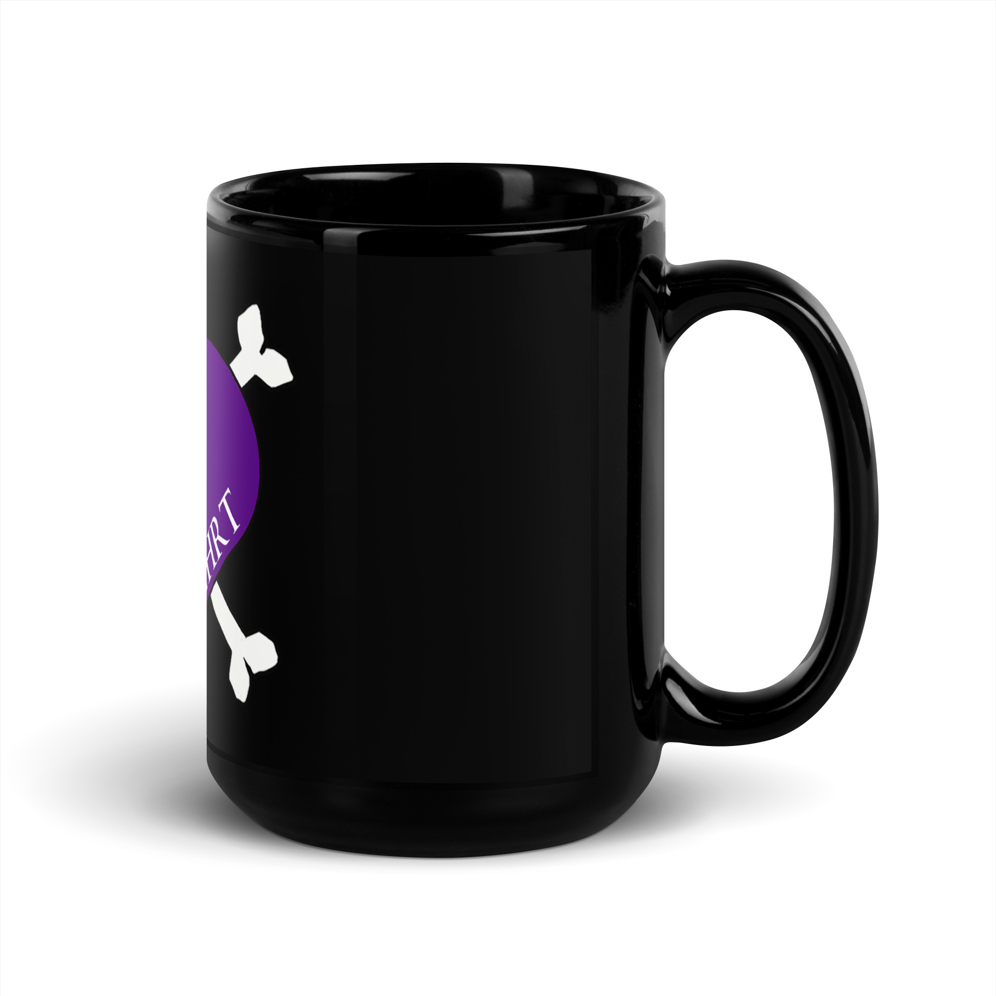 PRPL HRT Black Glossy Mug - Image 5